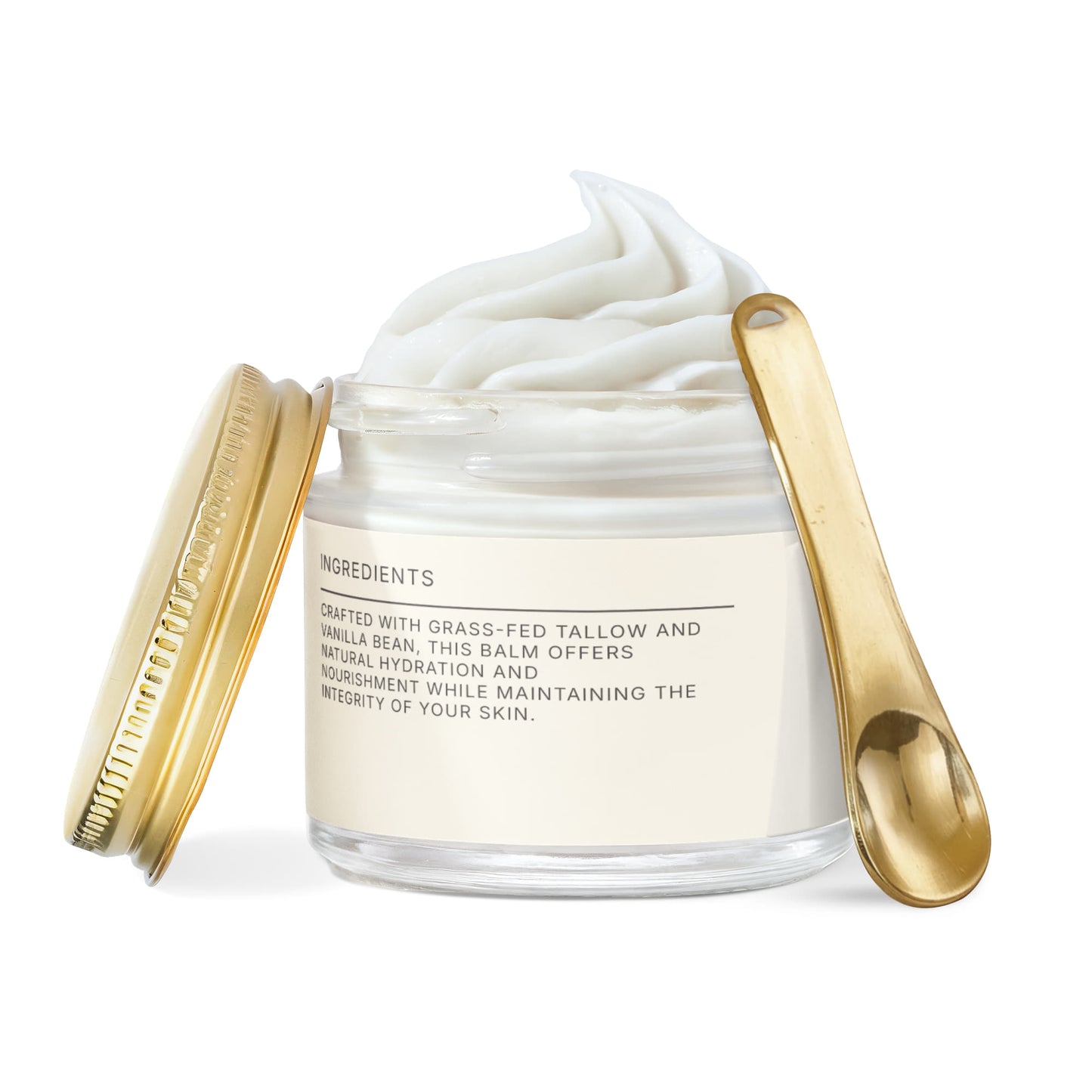 Whipped Grass-Fed Tallow Balm with Vanilla Bean